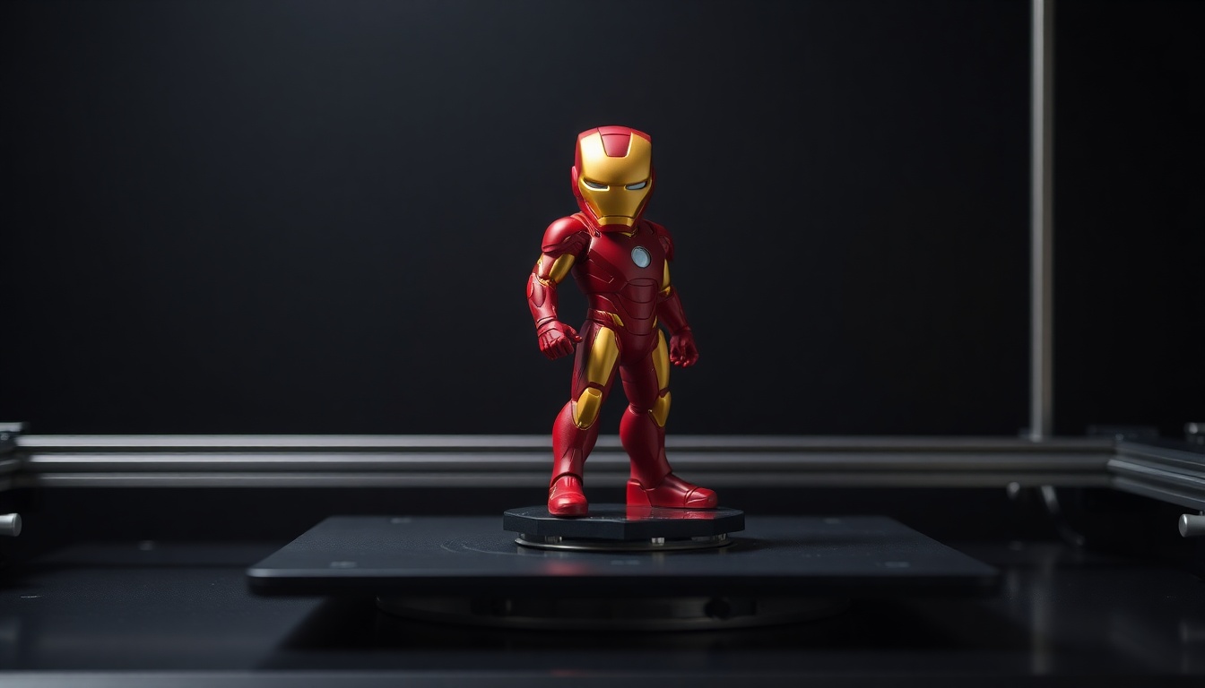 Produção — Homem de Ferro na impressora 3D